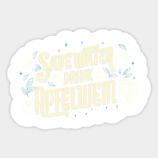 Drink Ebbler Lettering Sticker